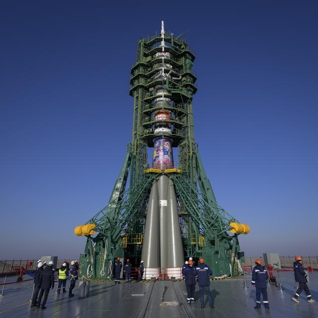 NASA image: Expedition 74 Soyuz Rollout