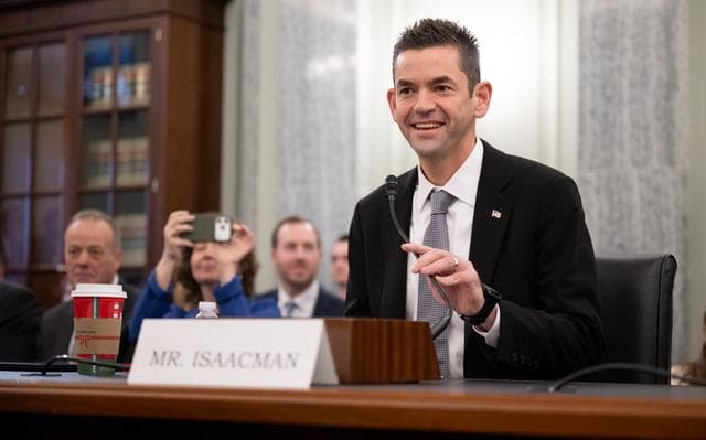 NASA image: Jared Isaacman Senate Confirmation Hearing