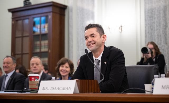 NASA image: Jared Isaacman Senate Confirmation Hearing