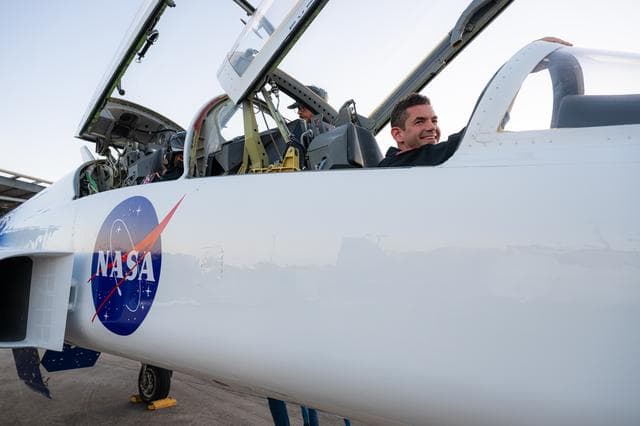 NASA image: Administrator Isaacman Flies His F-5 Aircraft