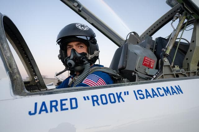 NASA image: Employee Flight with Administrator Isaacman