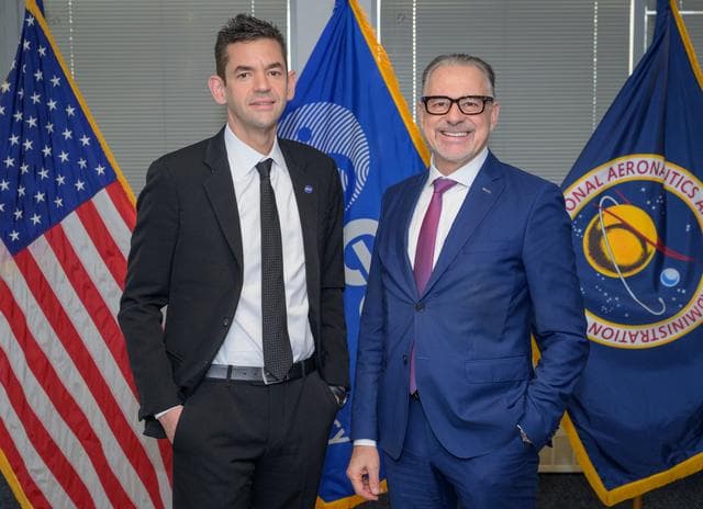 NASA image: NASA Admin Isaacman Meets with ESA Director General Aschbacher