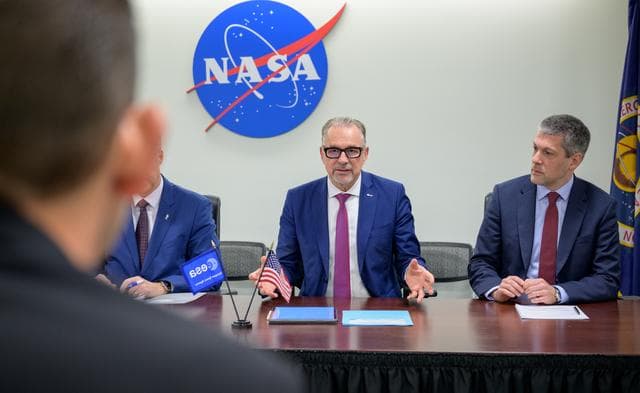 NASA image: NASA Admin Isaacman Meets with ESA Director General Aschbacher