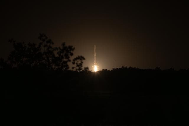 NASA image: Falcon 9 Landing Following NASA’s SpaceX Crew-12 Launch
