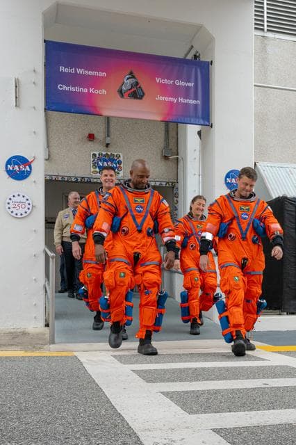 NASA image: Artemis II Launch Crew Walkout