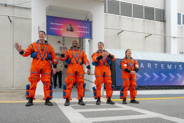 NASA image: Artemis II Launch Crew Walkout