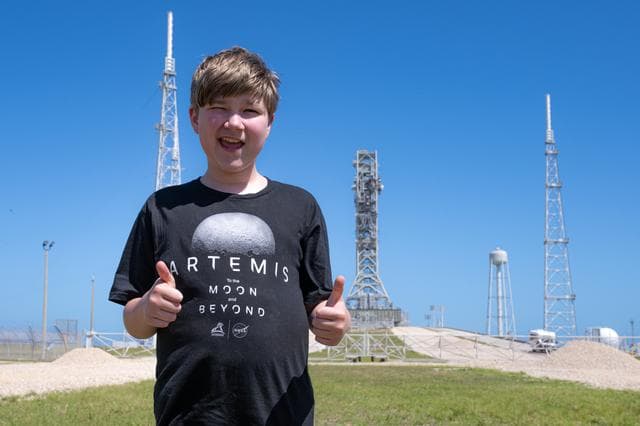 NASA image: Hilt Boling and Family Tour NASA's Kennedy Space Center