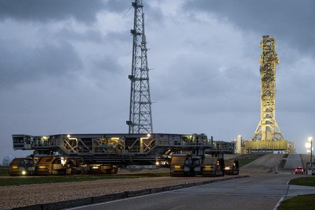 NASA image: Crawler Transporter 2 at Launch Complex 39B