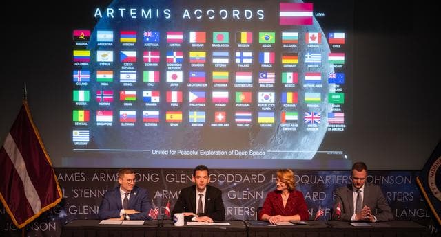 NASA image: Republic of Latvia Artemis Accords Signing