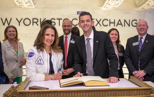 NASA image: NASA Administrator Rings NYSE Opening Bell