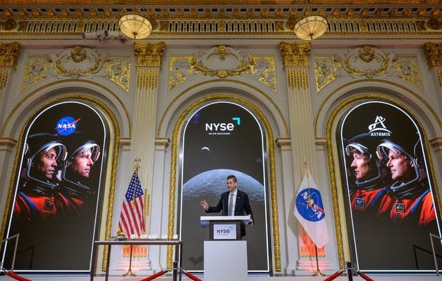 NASA image: NASA Administrator Rings NYSE Opening Bell