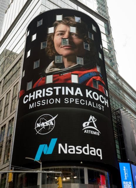 NASA Artemis II Crew Rings Nasdaq Closing Bell