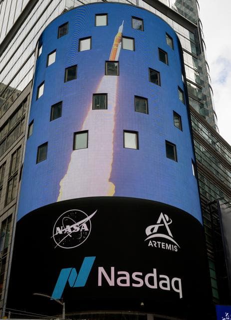 NASA image: NASA Artemis II Crew Rings Nasdaq Closing Bell