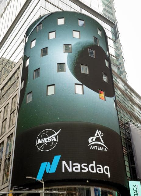 NASA image: NASA Artemis II Crew Rings Nasdaq Closing Bell