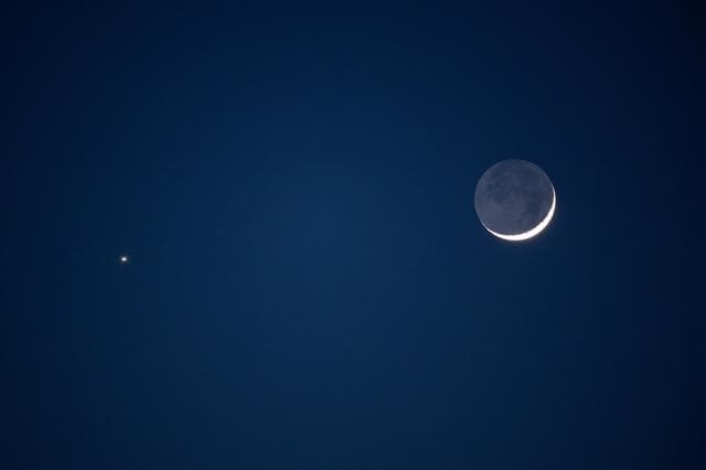 NASA image: Moon Venus Conjunction