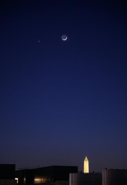 NASA image: Moon Venus Conjunction