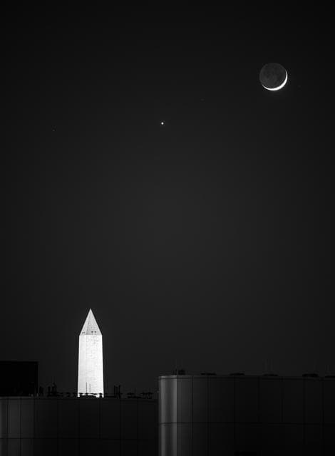 NASA image: Moon Venus Conjunction