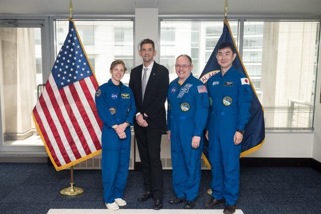 NASA image: Admin Isaacman Meets with Crew of Expedition 73/74