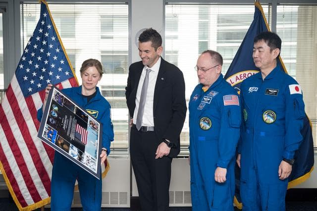 NASA image: Admin Isaacman Meets with Crew of Expedition 73/74