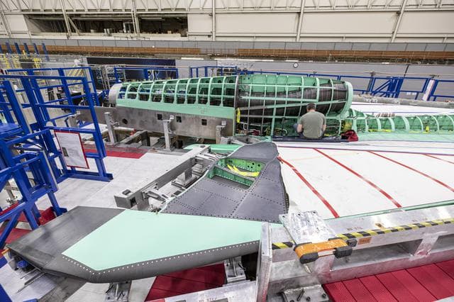 NASA image: SEG 400 Main Wing Assembly, SEG 430 Spine, SEG 500 Empennage
