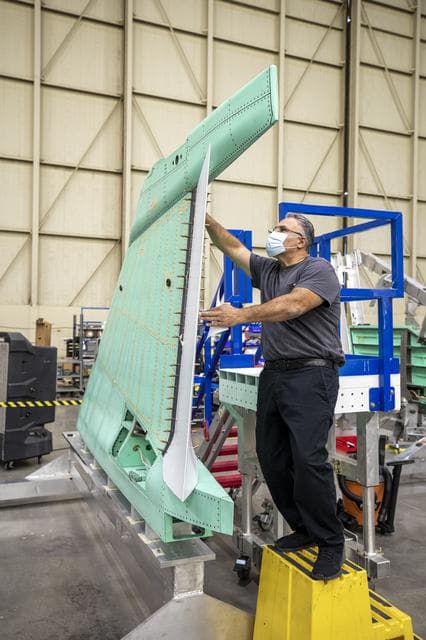 SEG 530 Vertical Tail - Rudder Installed