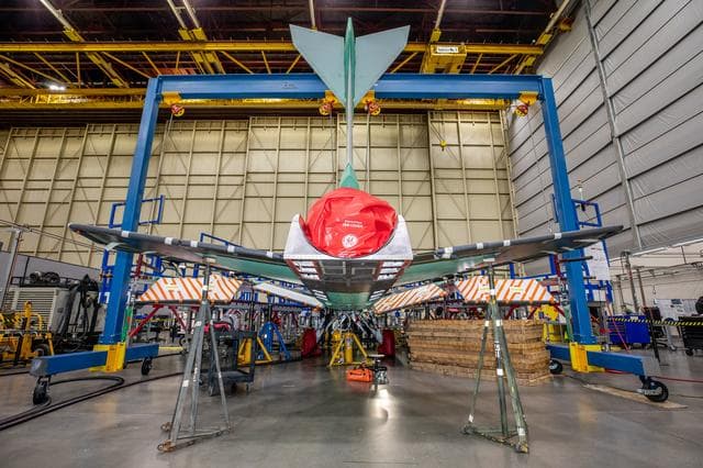 NASA image: Lower Empennage Final Install Event