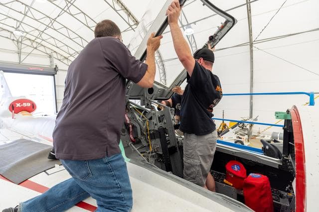 NASA image: Canopy-Cockpit-Run Stall Equipment and Ground Points