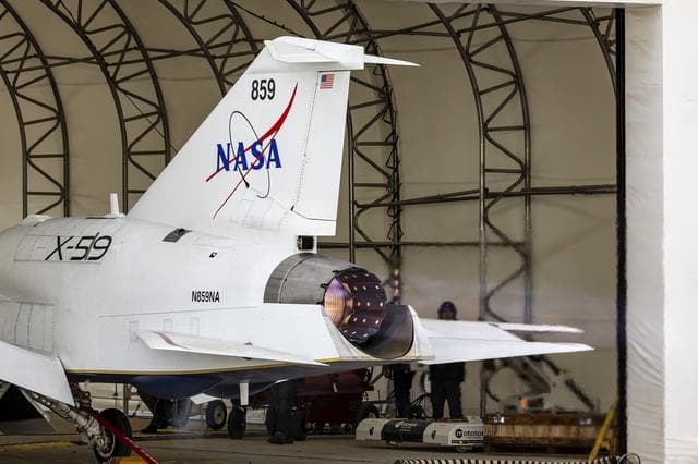 NASA Runs X-59 Engine in Maximum Afterburner