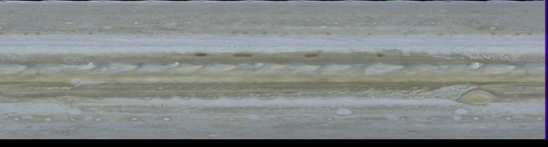 NASA image: Cylindrical Projection of Jupiter