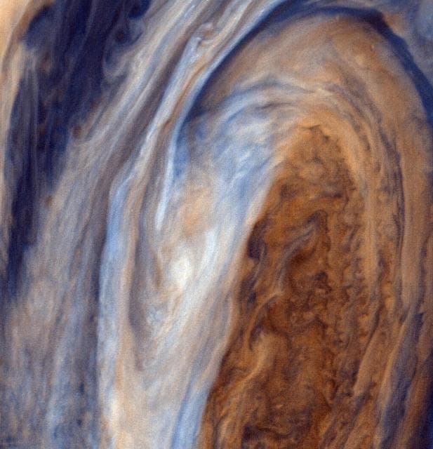 NASA image: Exaggerated Color View of the Great Red Spot