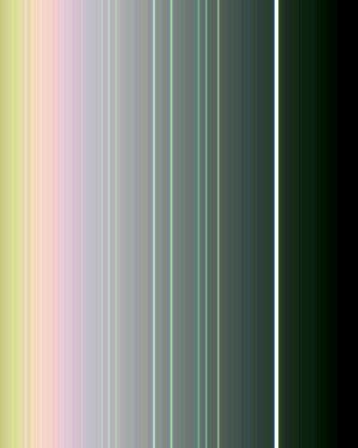 NASA image: Uranus Rings in False Color