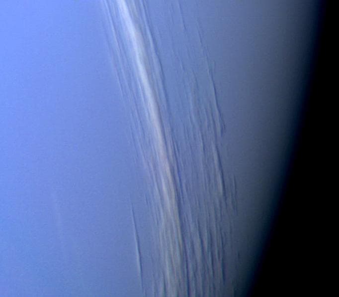 NASA image: Neptune Clouds Showing Vertical Relief