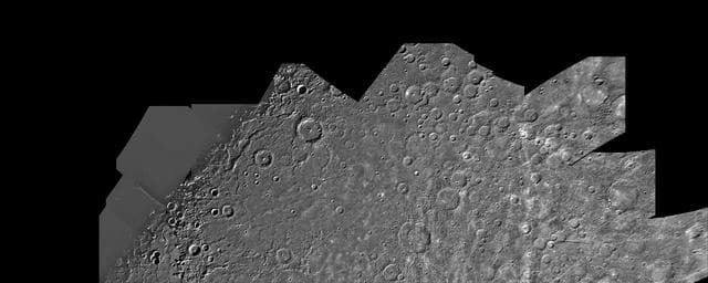 NASA image: Mercury: Photomosaic of the Shakespeare Quadrangle Northern Half H-3