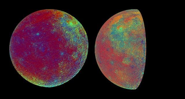 NASA image: Moon Color Visualizations
