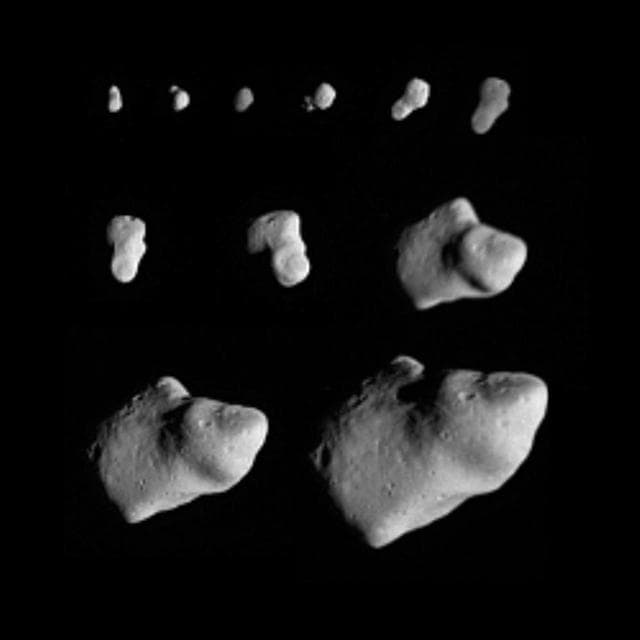 NASA image: Gaspra Approach Sequence