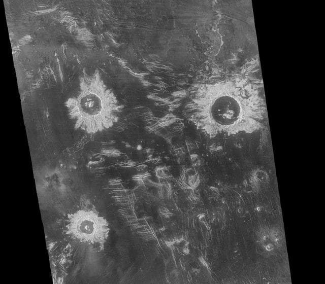 NASA image: Mosaic of Large Impact Craters