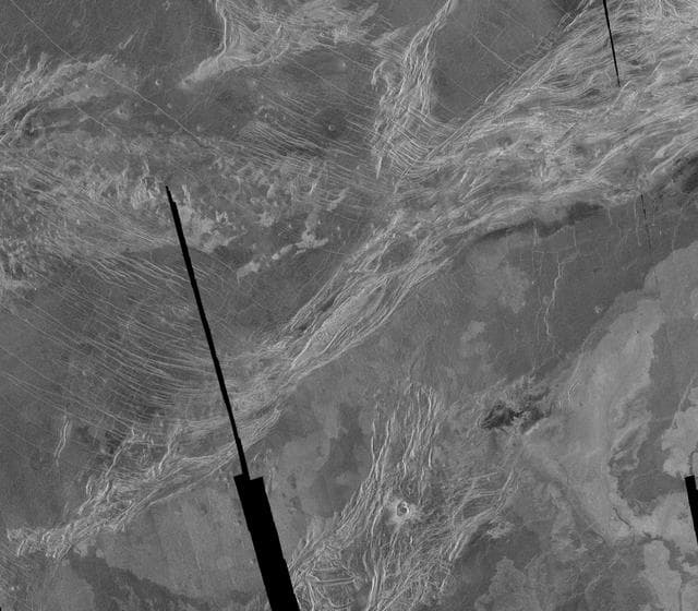 NASA image: Lavinia Region Ridge Belts, Plains and Lava Flows
