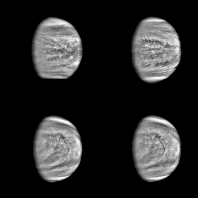 NASA image: Four Views of Venus High Pass Filter