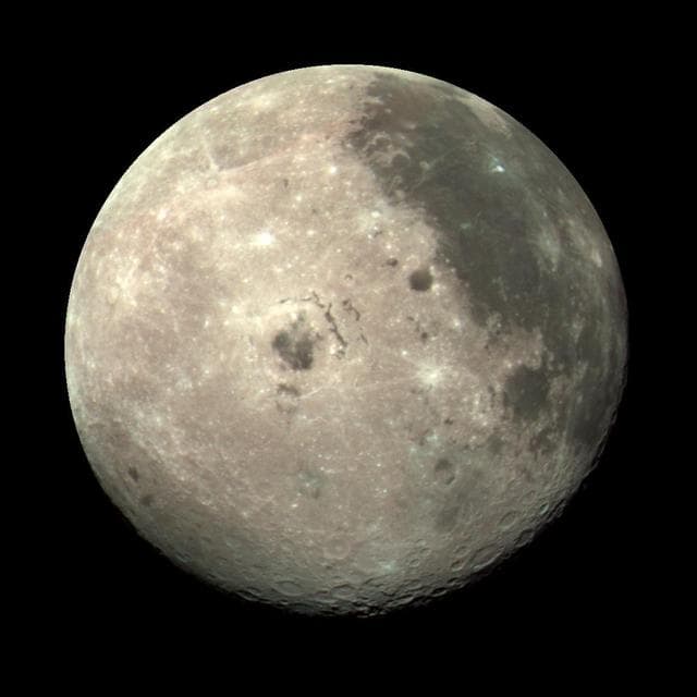 NASA image: Moon Color Composite