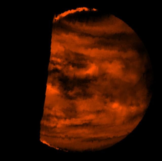 NASA image: Infrared Image of Low Clouds on Venus