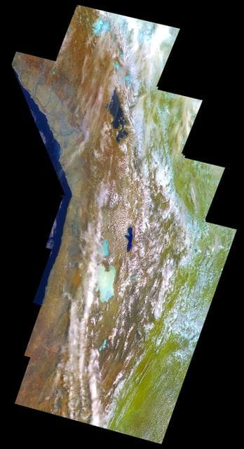 NASA image: Earth - False Color Mosaic of the Andes