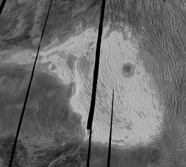 NASA image: Venus - Maxwell Montes and Cleopatra Crater