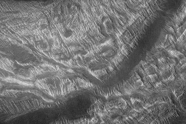 NASA image: Venus - Interior of Ovda Regio