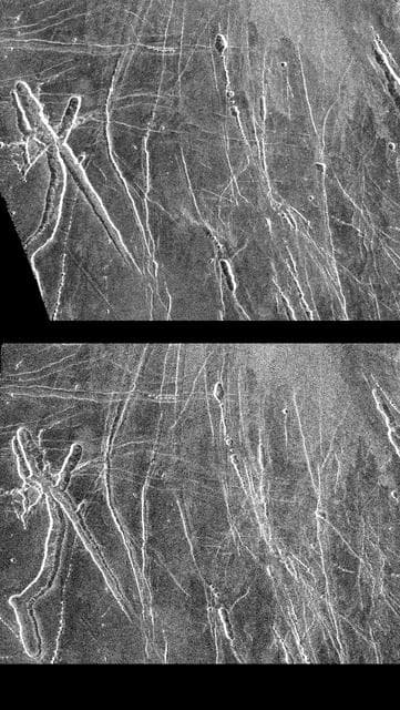 NASA image: Venus - Left and Right Looking Images of Lavinia Region