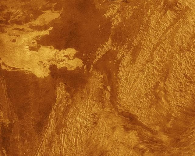 NASA image: Venus - False Color of Eistla Regio