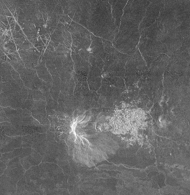 NASA image: Venus - Volcano With Massive Landslides