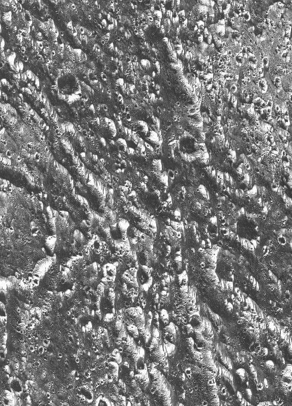 NASA image: Ganymede - Ancient Impact Craters in Galileo Regio