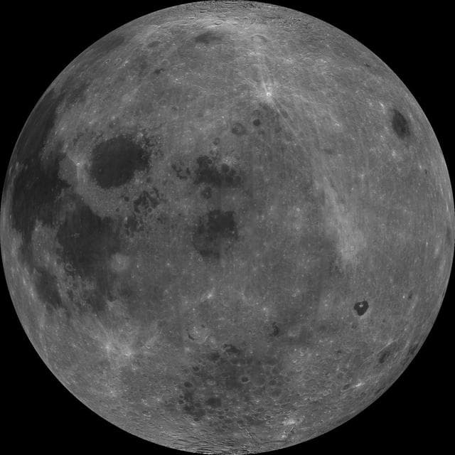 NASA image: East Limb View of Earth Moon as Seen by the Clementine Spacecraft