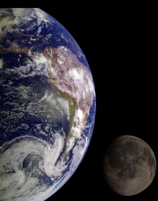 NASA image: The Earth & Moon