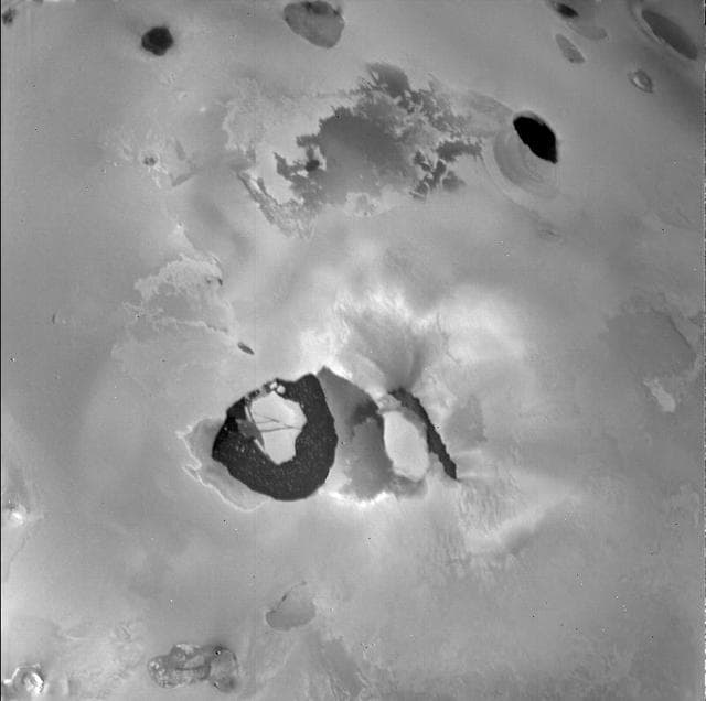 NASA image: Io - Volcano Loki and Loki Patera